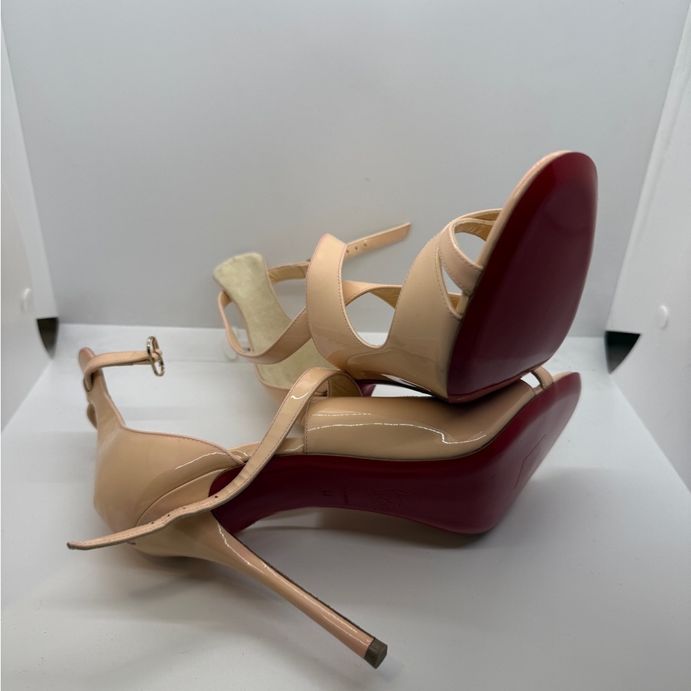 Christian Louboutin Blush Strappy Heels - Picture 4 of 7